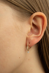 Heart Hoop Earring S - PRMAL