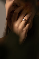 Pearl Oval Dome Ring - PRMAL