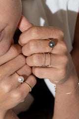 Slim Pave Diamond Ring - PRMAL