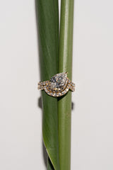 Infinity 2ct Pear Twin Wave Ring - PRMAL