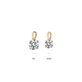 1ct Round Diamond Charm - PRMAL