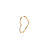 Heart Hoop Earring L - PRMAL