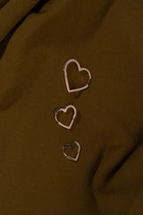 Heart Hoop Earring L - PRMAL