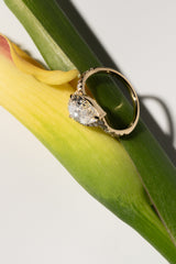 Infinity 2ct Pear Twin Wave Ring - PRMAL