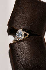 Infinity 2ct Pear Twin Wave Ring - PRMAL