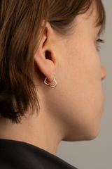 Heart Hoop Earring S - PRMAL
