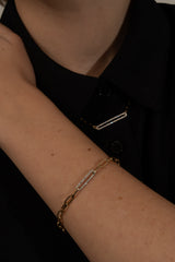 Pave Clip Link Bracelet - PRMAL