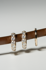 Hoop Bold Pave Earring S - PRMAL
