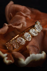 Oval Half Eternity Ring - PRMAL