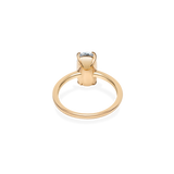 2ct Vertical Cushion Diamond Ring - PRMAL