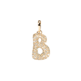 Pave Dome Letter Charm - PRMAL