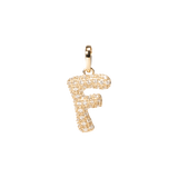 Pave Dome Letter Charm