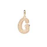 Pave Dome Letter Charm