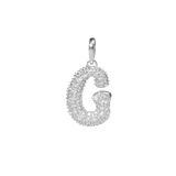 Pave Dome Letter Charm