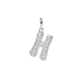 Pave Dome Letter Charm