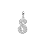Pave Dome Letter Charm