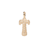Pave Dome Letter Charm