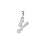 Pave Dome Letter Charm