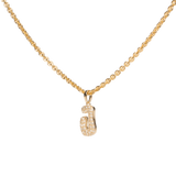 Pave Dome Letter J Necklace - PRMAL