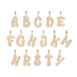 Pave Dome Letter Necklace - PRMAL