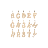 Pave Dome Letter Necklace - PRMAL