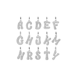 Pave Dome Letter Necklace