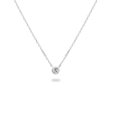 0.1ct Bezel Diamond Necklace - PRMAL