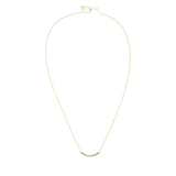 Pave Long Curve Necklace - PRMAL
