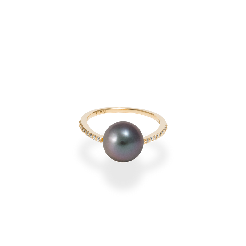 Black Pearl Oval Ring - PRMAL