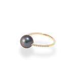 Black Pearl Oval Ring - PRMAL