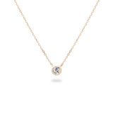 0.3ct Bezel Diamond Necklace - PRMAL