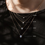 0.1ct Solitaire Diamond Necklace - PRMAL