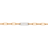 Pave Clip Link Bracelet