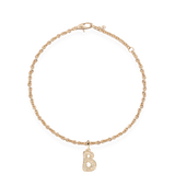 Pave Dome Letter B Bracelet - PRMAL