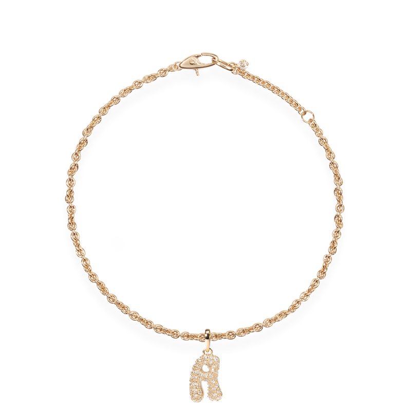 Pave Dome Letter Bracelet - PRMAL