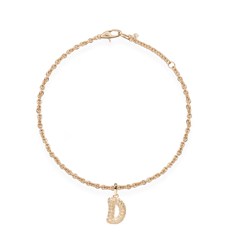 Pave Dome Letter Bracelet - PRMAL