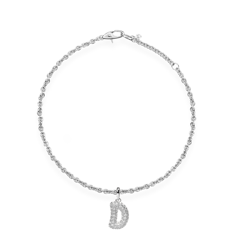 Pave Dome Letter Bracelet - PRMAL