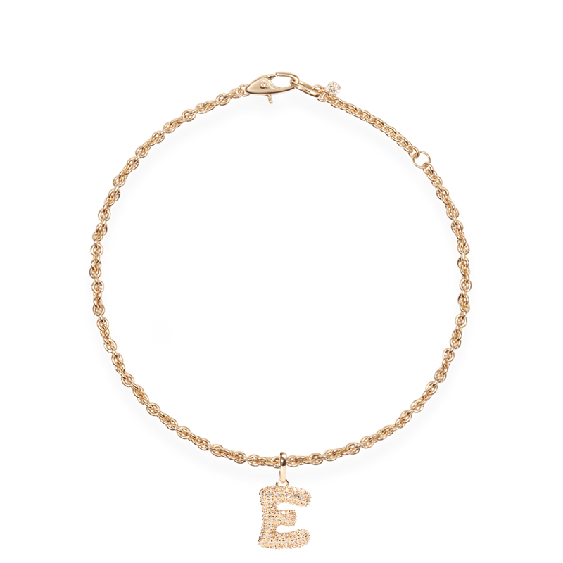 Pave Dome Letter Bracelet - PRMAL