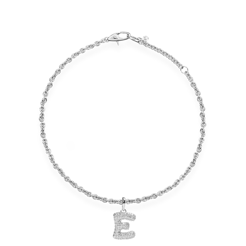 Pave Dome Letter Bracelet