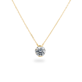 Facet 1ct Round Necklace