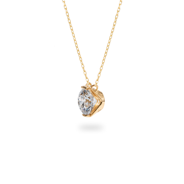 Facet 1ct Round Necklace - PRMAL