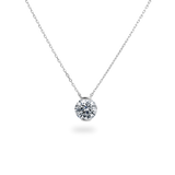 Facet 1ct Round Necklace