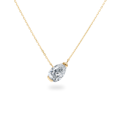 Facet 1ct Pear Necklace - PRMAL