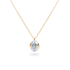 Facet 1ct Oval Necklace - PRMAL