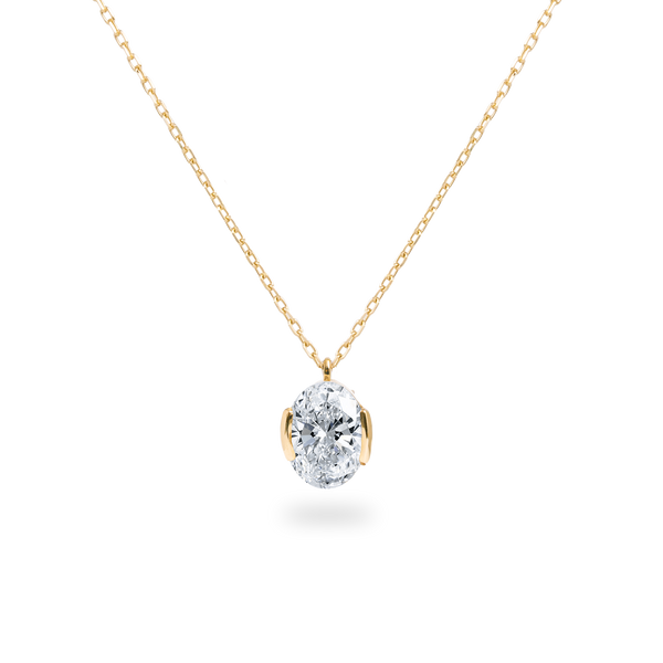 Facet 1ct Oval Necklace