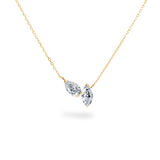 Pear Marquise Duo Necklace - PRMAL