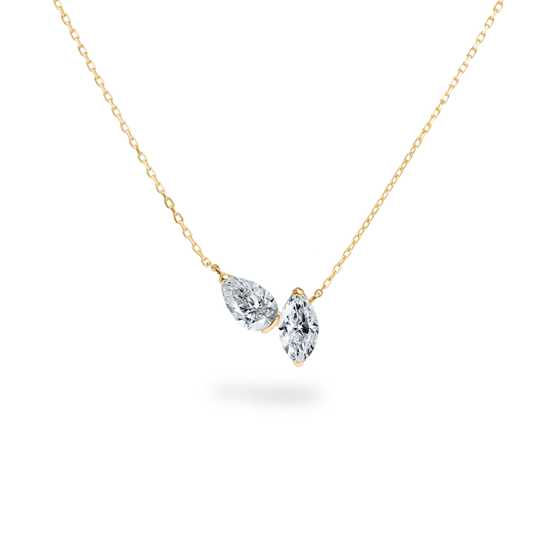 Pear Marquise Duo Necklace