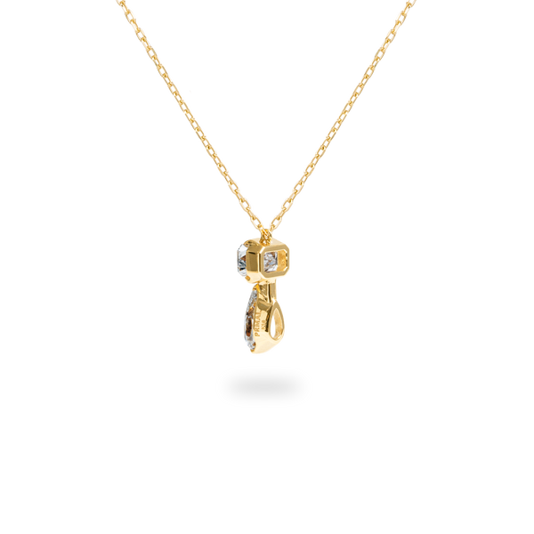 Emerald Pear Duo Necklace - PRMAL