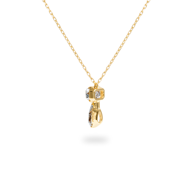 Emerald Pear Duo Necklace - PRMAL
