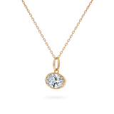 1ct Oval Diamond Charm - PRMAL